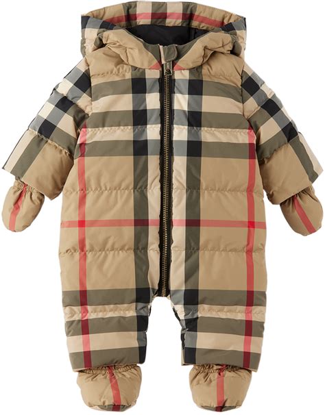 burberry baby outfits sale|Burberry snowsuit baby girl.